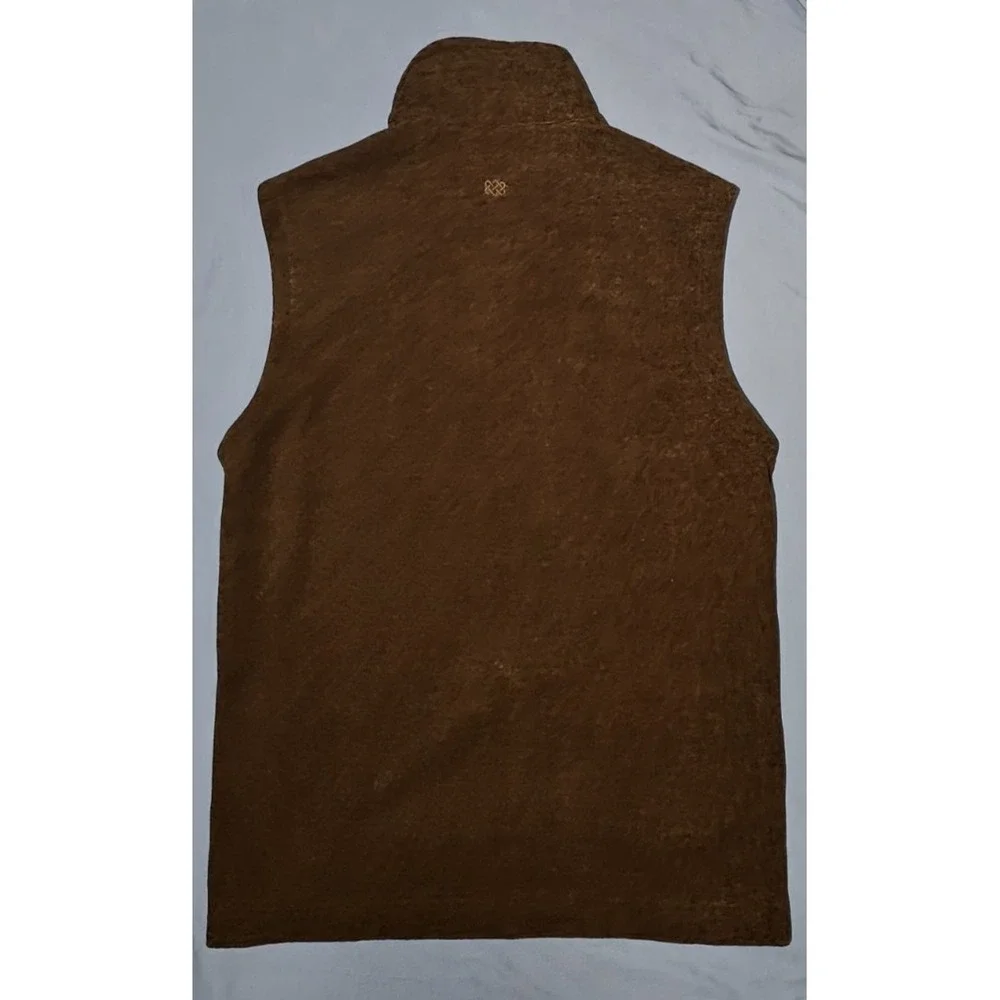 Sherpa Adventure Gear Rolpa Vest Full Zip Fleece Pockets Nepal Activewear Mens L